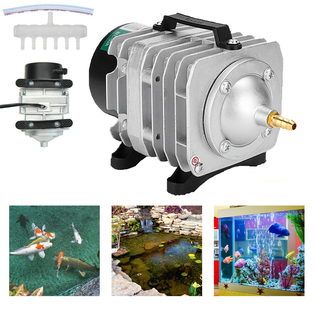 35W Aquarium Oxygen Air Pump Tank Fish Pond Air Compressor Machine Aquarium Accesspries