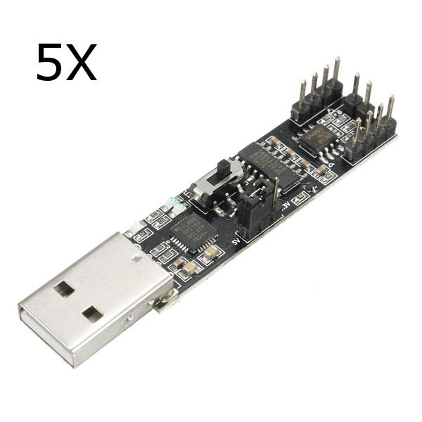 

5Pcs 3-in-1 USB to RS485 RS232 TTL Serial Port Module 2Mbps CP2102 Chip Board