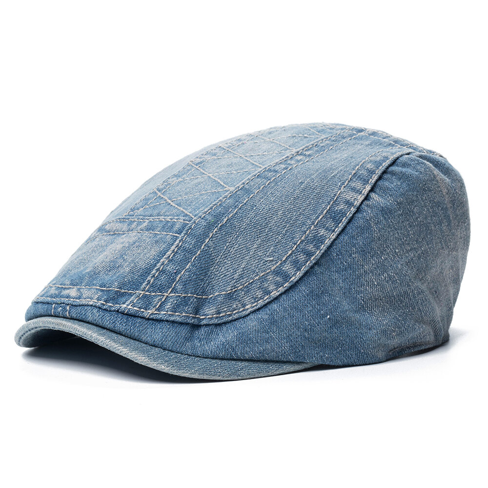 

Men Women Cotton Vogue Beret Caps Sunshade Casual Outdoors Peaked Forward Hat