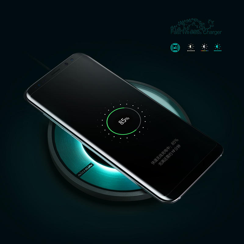 NILLKIN Magic Disk 4 Fast 　Qi　ワイヤレス　充電器　Samsung Galaxy S8 S8 Plus S7 S7 Edge用