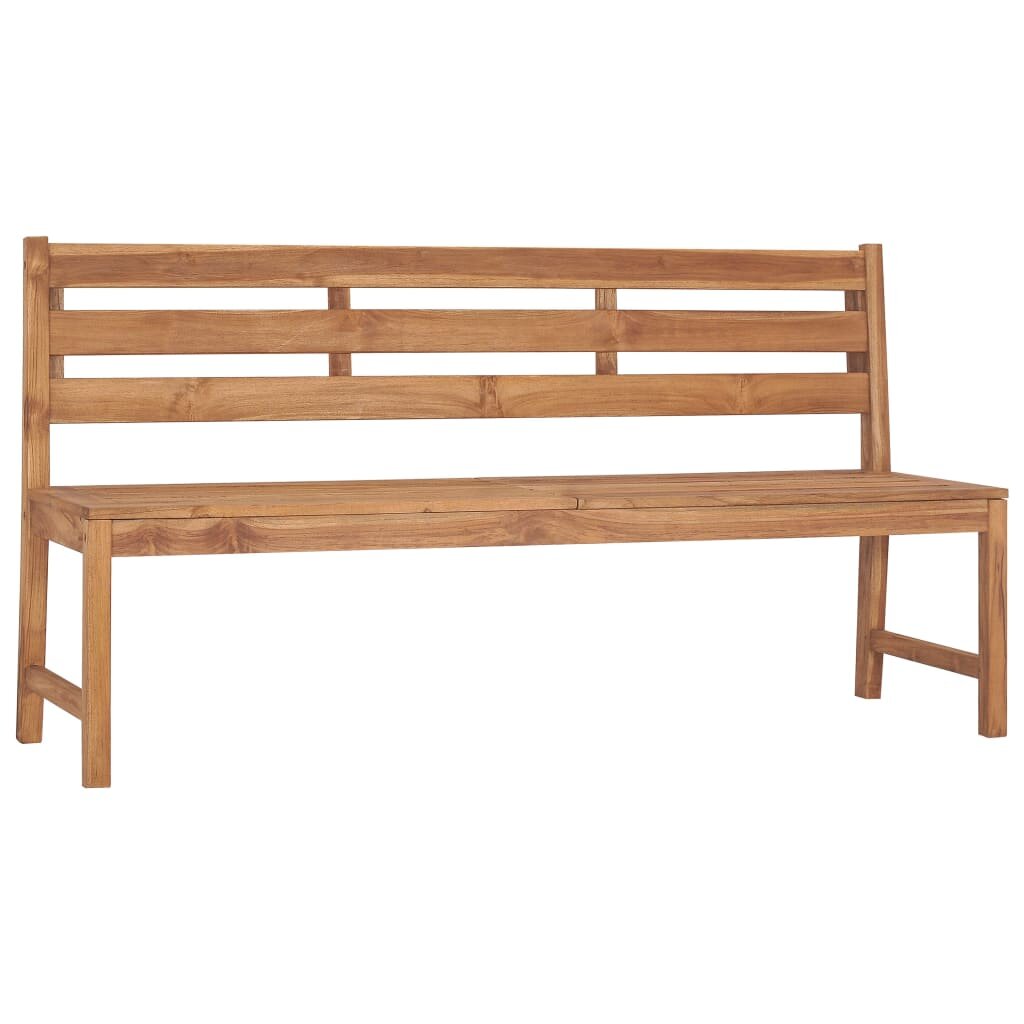 Solid Teak Wood Garden Bench 66.9''