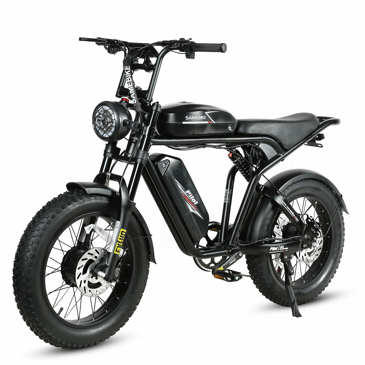 

[EU Direct] SAMEBIKE M20-III-FT Electric Bike 48V 16AH+16AH Dual Battery 2000W Dual Motor Electric Bike 20 Inch 110-220K