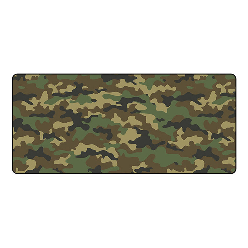 Camouflagepatroon Extra grote muismat met gemengde kleuren 900 * 400 * 4 MM Antislip rubberen deskto