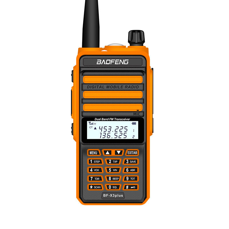 BAOFENG X3-Plus 10W Walkie Talkie 20 KM Tri-band Radio Waterproof UHF/VHF 9500mah Transceiver 76-108MHz Radio Transmitte
