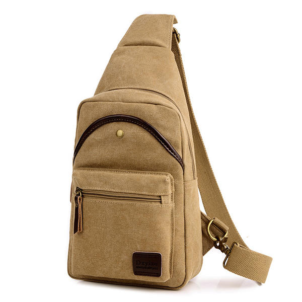 Men Canvas Sport Chest Bag Casual Crossbody Bag For Traveling - US$33. ...