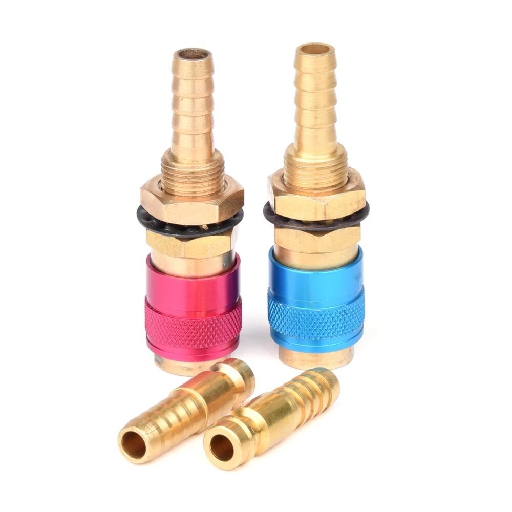 5/8/10mm Water Cooled Air Cooled Gas Water Adapter Quick Connector For MIG TIG Welding Torch Plug