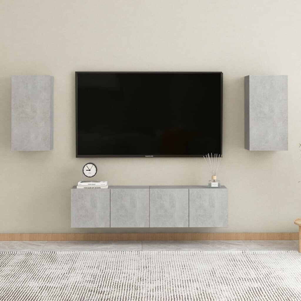 TV Cabinets 2 pcs Concrete Gray 12