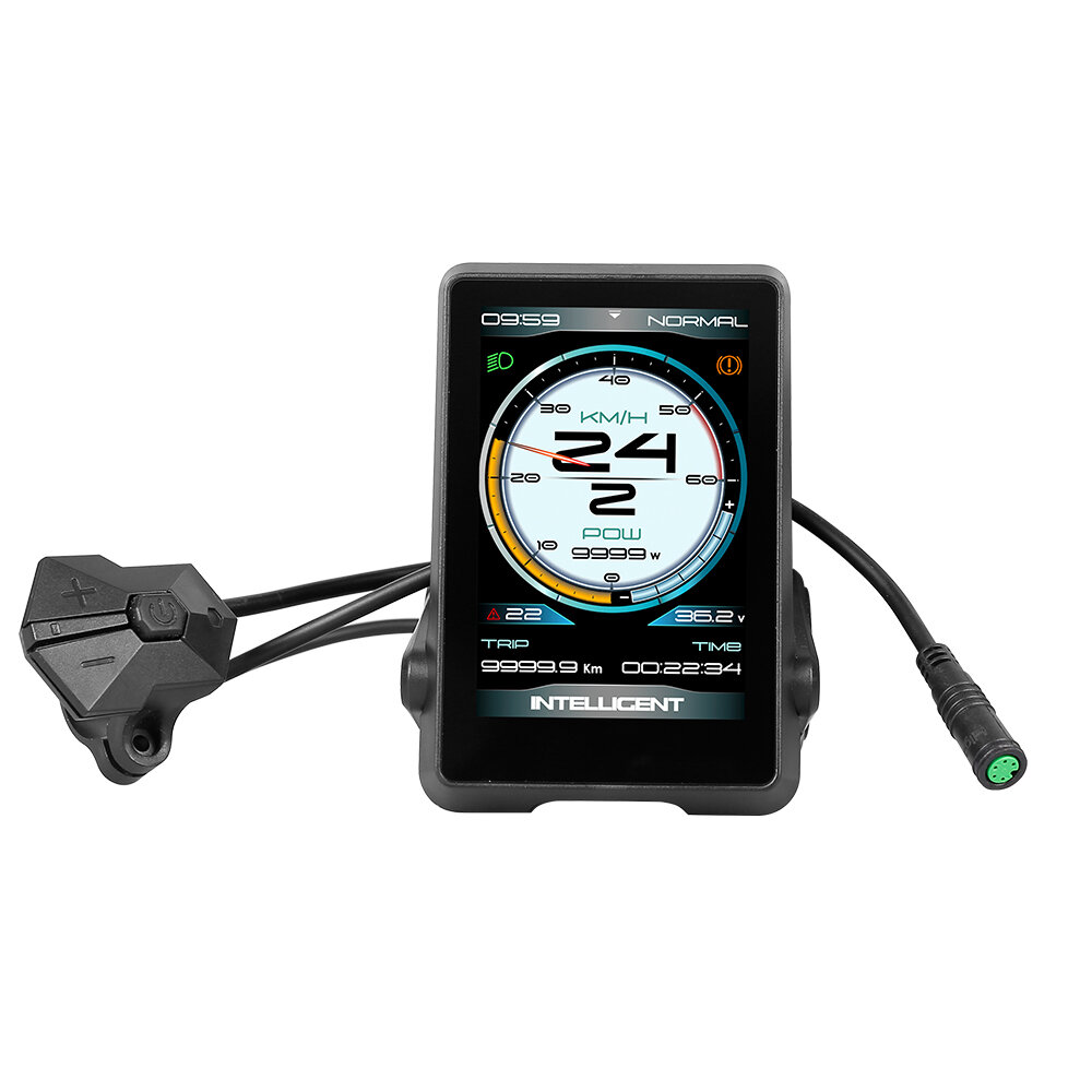 [EU Direct] T1 Touch Screen Display Instrument Electric Computer Waterproof Speedometer For Electric Bike Bafang Mid-Mot