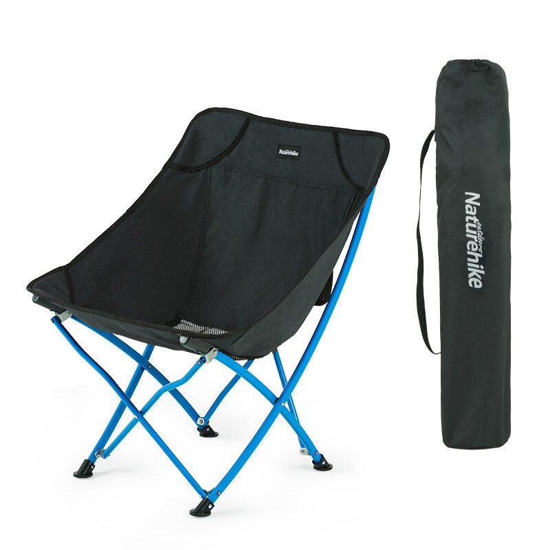 Naturehike Πτυσσόμενη καρέκλα κατασκήνωσης με πλάτη, υπερελαφριά αναδιπλούμενη καρέκλα για εξωτερικές δραστηριότητες όπως παραλία, πεζοπορία, ψάρεμα, αντέχει έως και 120 κιλά βάρος.