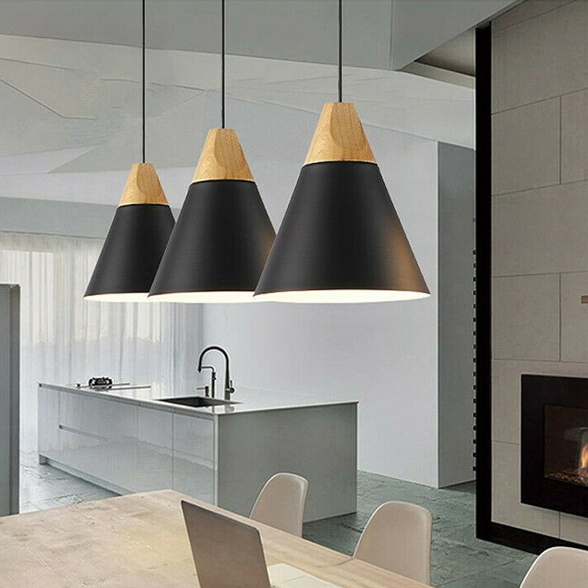 Modern Pendant Lighting Nordic, How Big Should Light Be Over Dining Table