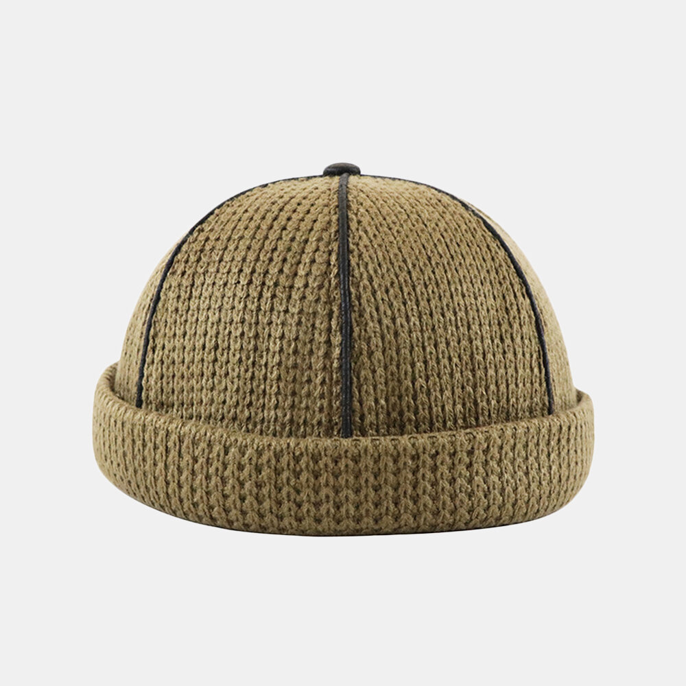 Herenhoed Trends Melon Cap Vintage Innocent Metal Standard Sailor Brimless Hats