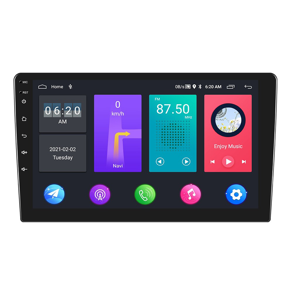 10.1 Inch 2 Din voor Android 11 Auto Stereo Radio 2 + 32G 2.5D Touchscreen Multimedia Speler GPS Nav