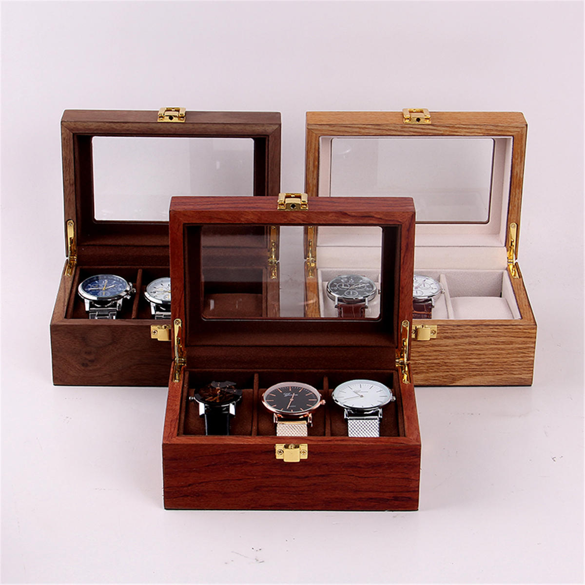 New 3 Slots Vintage Wooden Watch Box – Technologic.al Shop