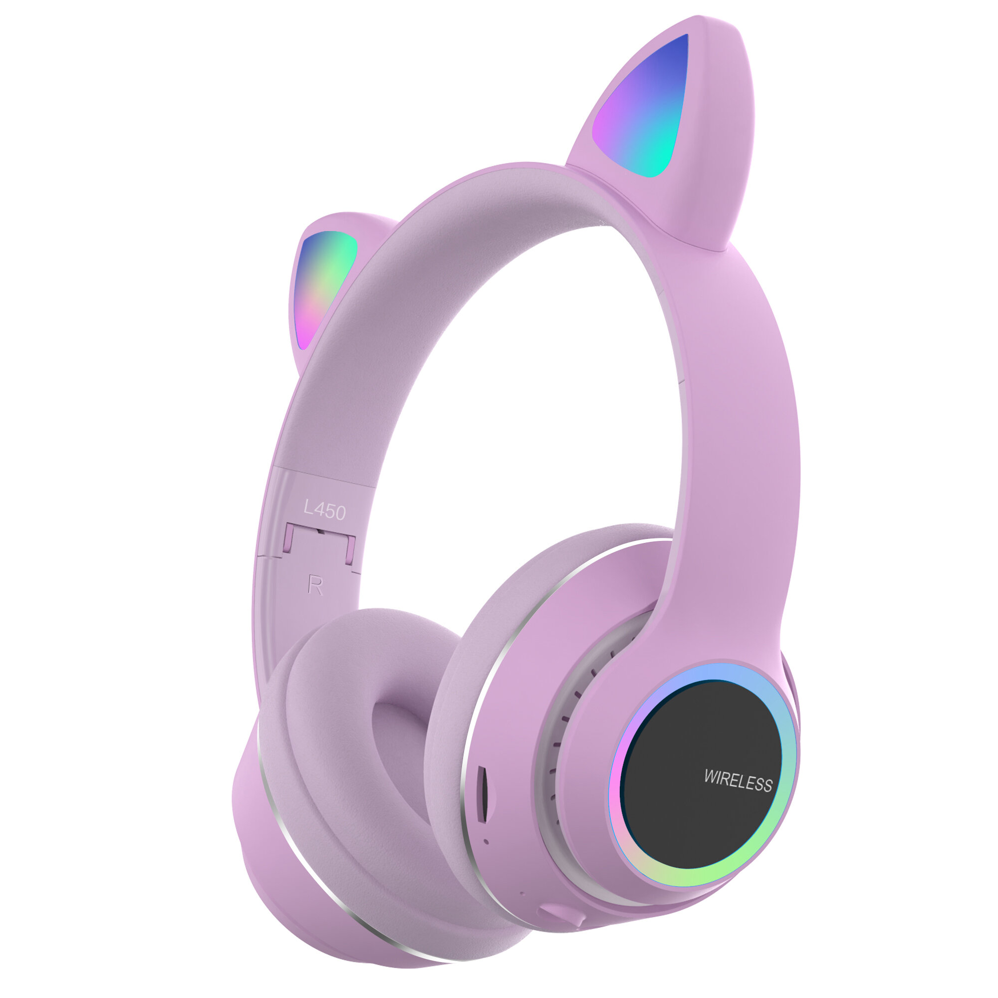 Bakeey L450 Cute Cat Ear Bluetooth-headset Opvouwbare HiFi-muziekhoofdtelefoon Ondersteunt TF-kaart 