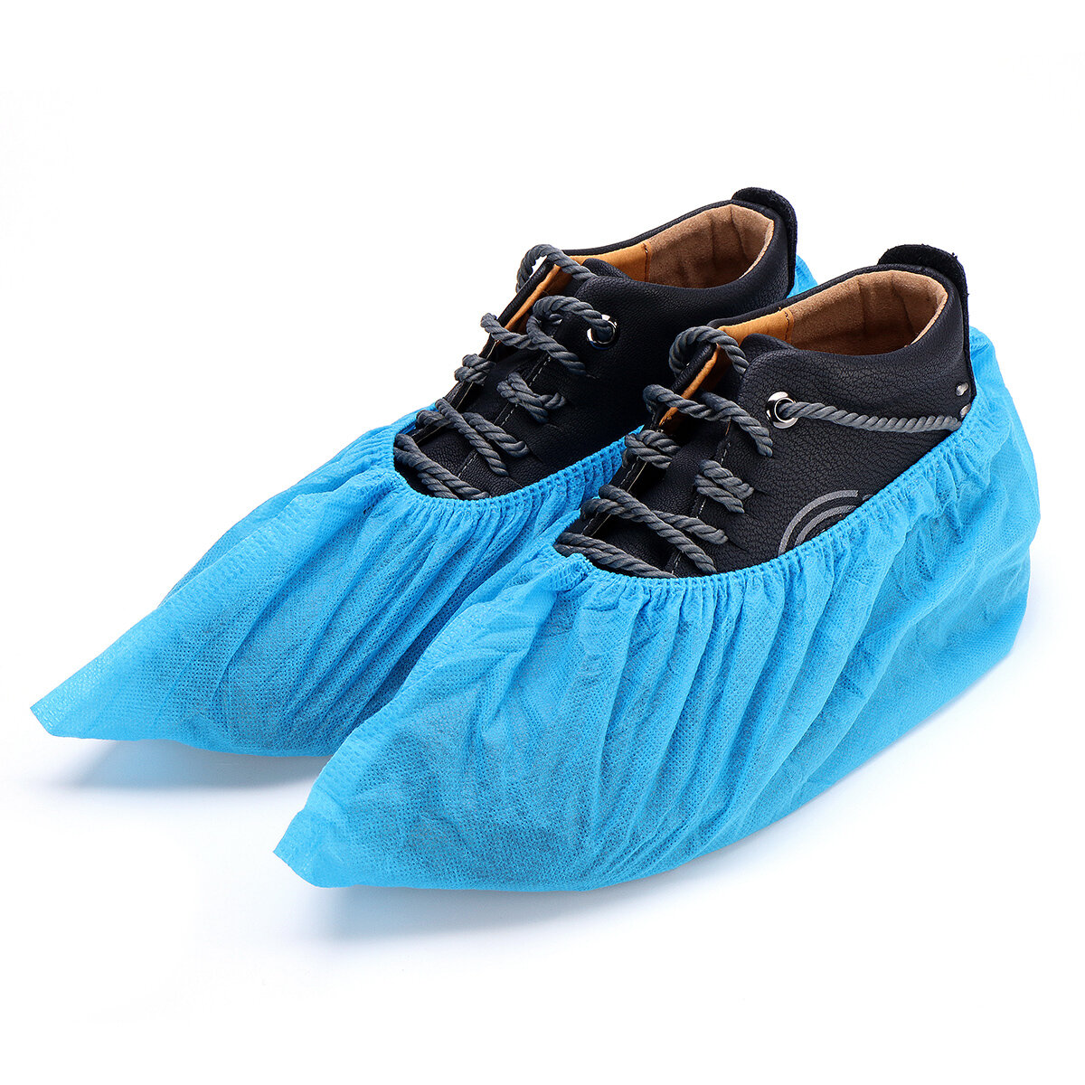 SGODDE 100 PCS / Lot couvre-chaussures jetables Kits de soin des chaussures en plastique pluie imperméable couvre-chaussures couvre-bottes pour 34-46 Yard