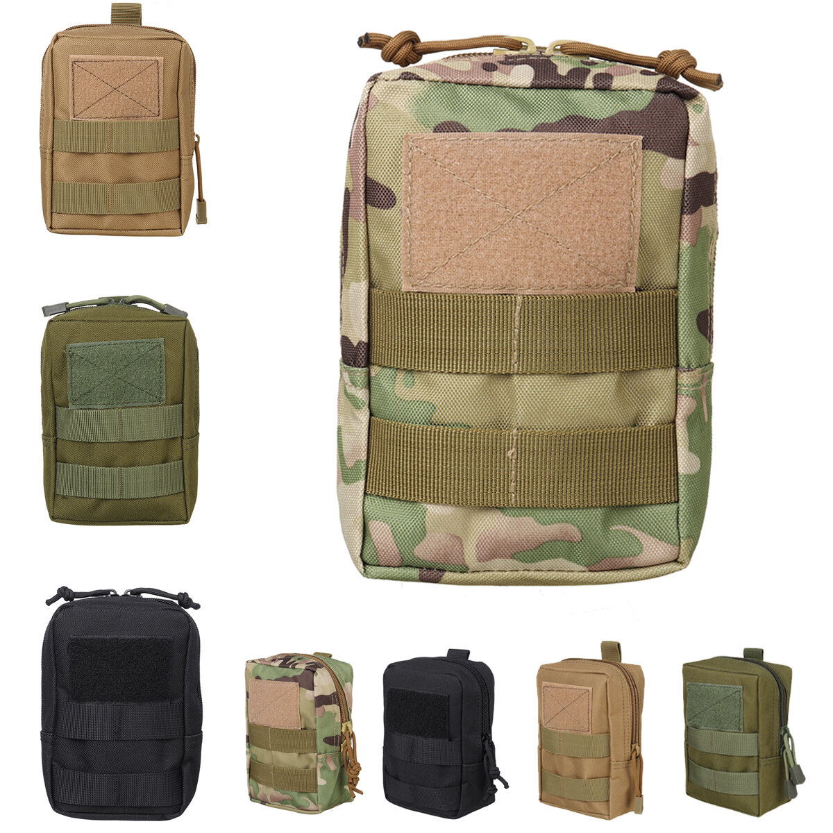 Military Tactical Camo Belt Pouch Bag Pack Phone Bags Molle Pouch Camping Waist Pocket Bag Phone Cas