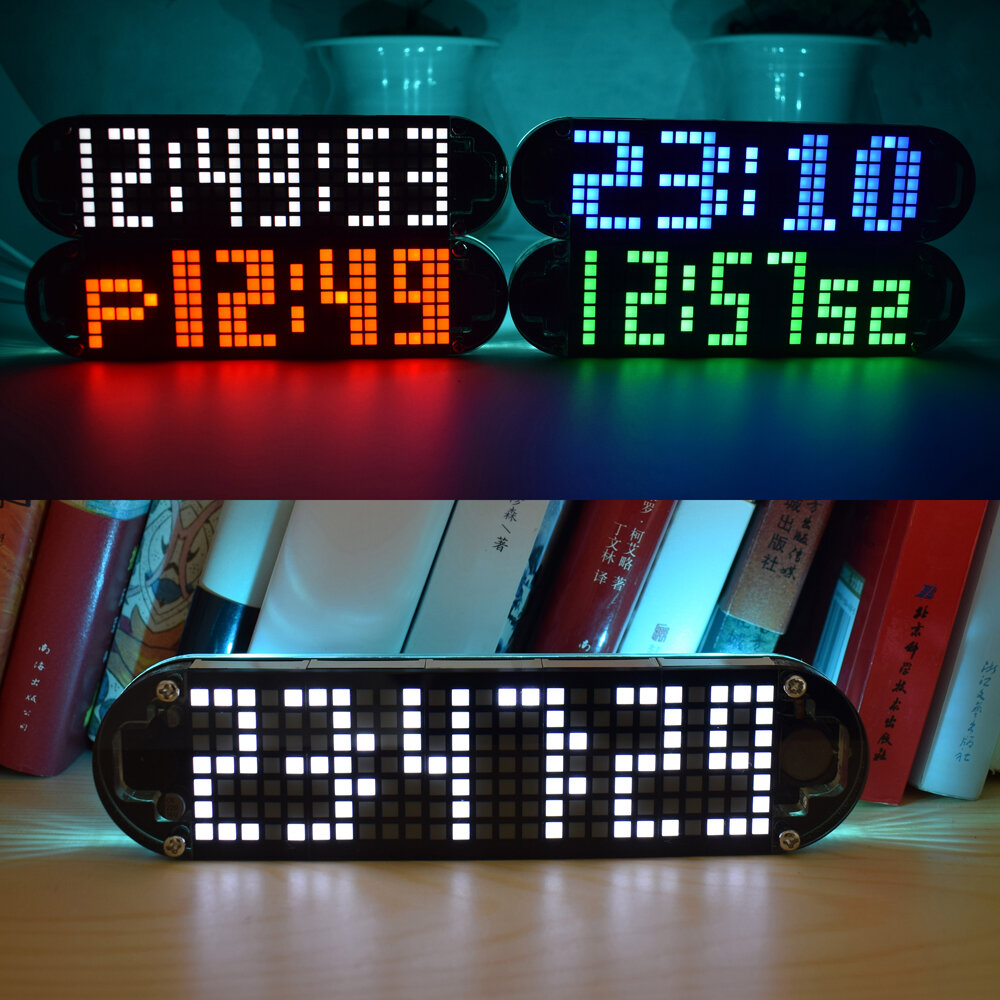 Geekcreit® DS3231 High Accuracy Multifunction LED Dot Matrix Animation Effects Clock DIY Kit
