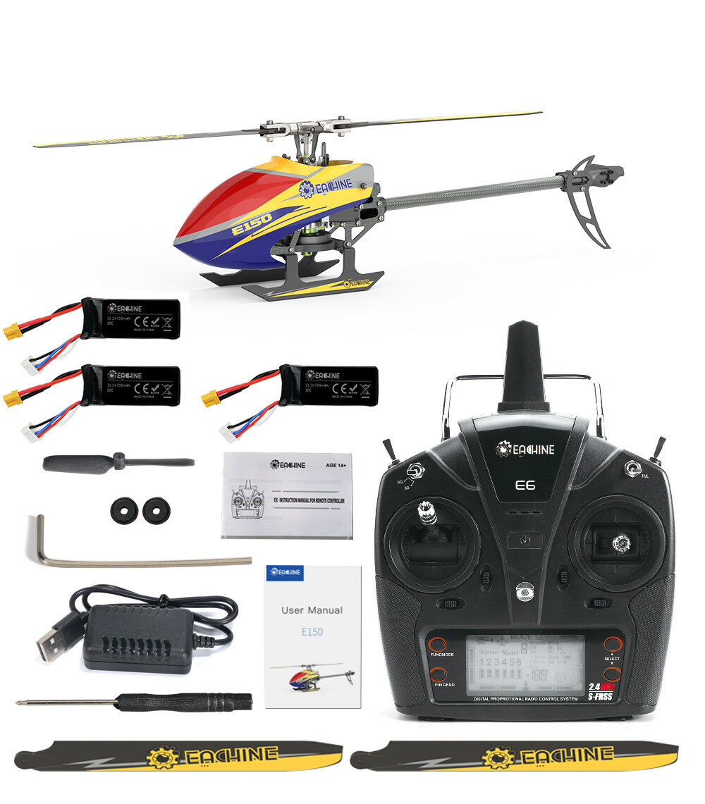 best price,eachine,e150,3d6g,rc,helicopter,rtf,futaba,fhss,batteries,discount