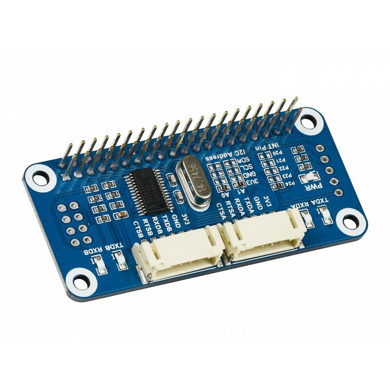 

Serial Expansion HAT for Raspberry Pi I2C Interface External Expansion 2-ch UART 8 GPIOs