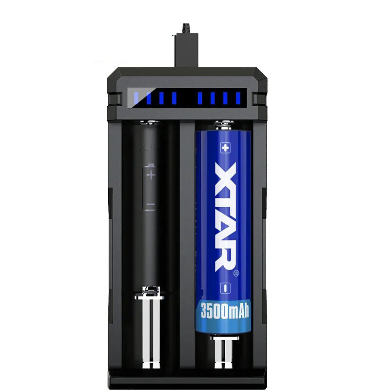 

XTAR SC2 18650 Charger MAX 3A Fast Charge Charging Rechargeable Battery 18650 18700 20700 21700 22650 25500 26650 Li-Ion
