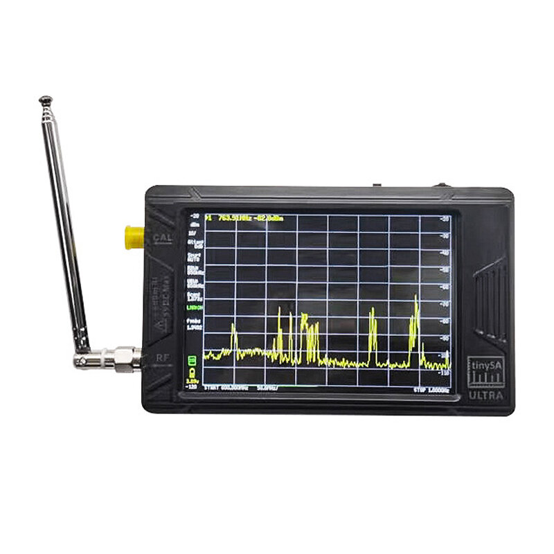 Analizzatore di spettro portatile tinySA ULTRA 100k-5.3GHz con display TFT da 4 pollici e segnale di uscita ad alta freq
