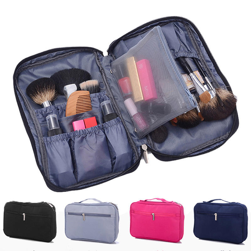 IPRee® Nylon női utazó kozmetikai táska Vízálló smink eszköz tárolása Kézitáska tároló kiegészítők.