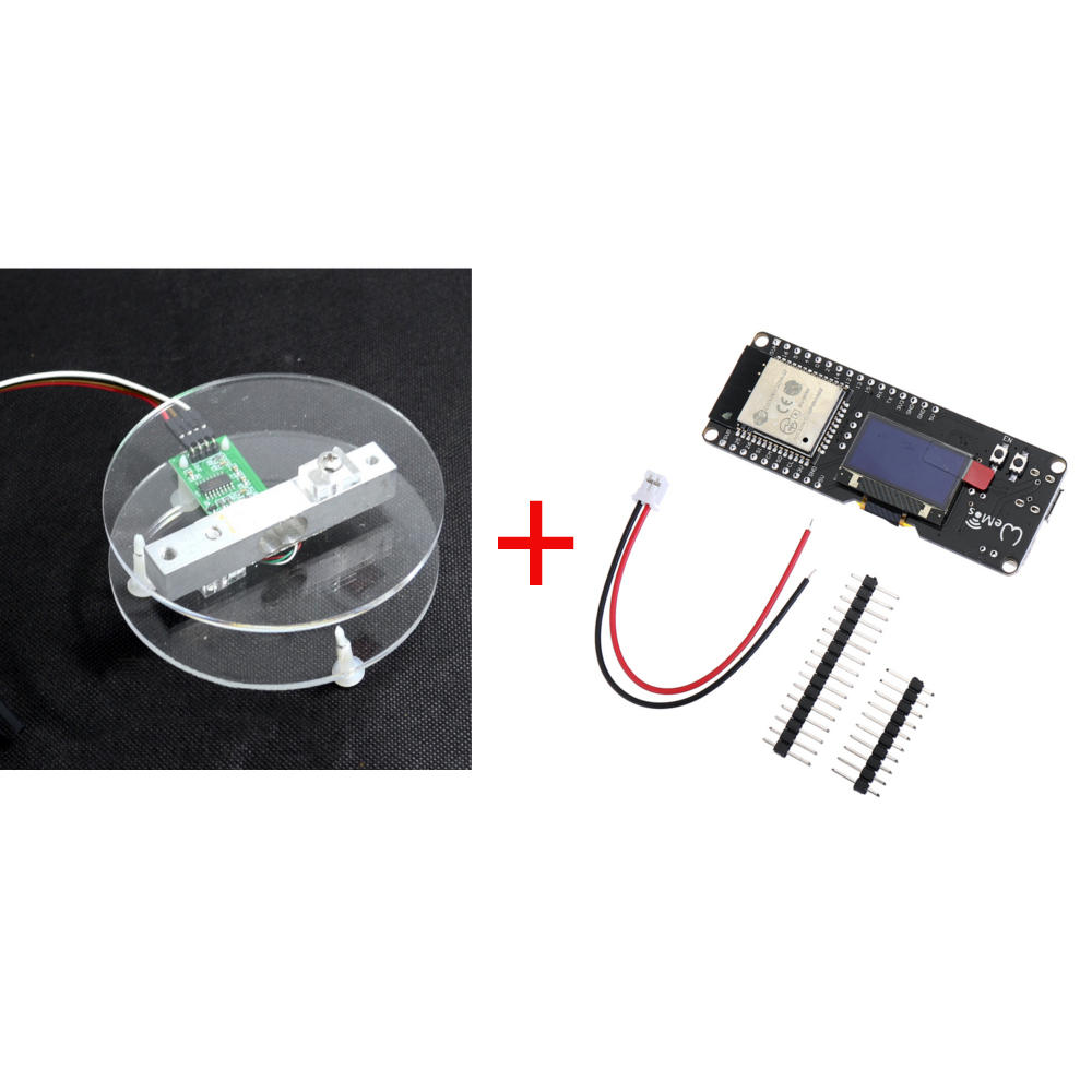 ESP32 0,96 OLED HX711 Digitale weegcel Gewichtsensor Board Development Tool Kit van 1 kg