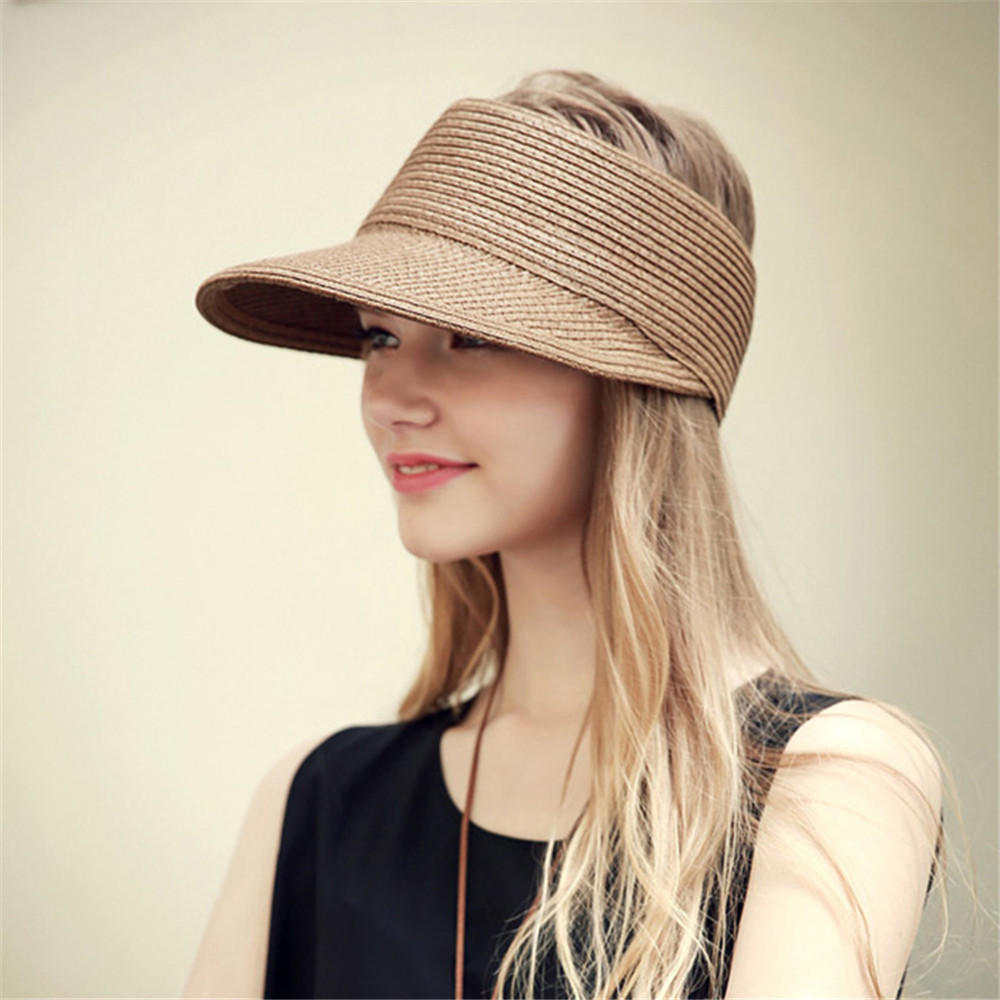 Women Outdoor Breathable Foldable Straw Hat