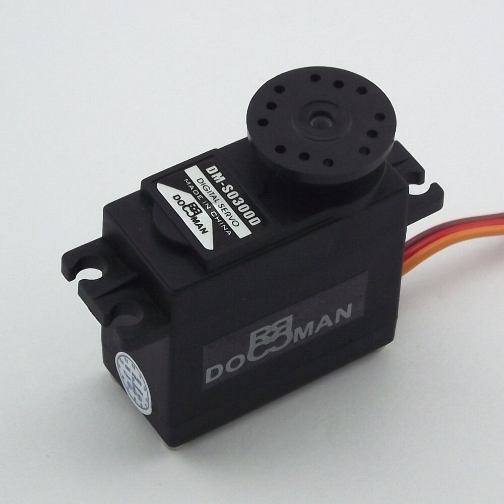 DORCRCMAN DM-S0300D 3KG 180 Degrees Dual Bearings High Torque Plastic Gear Digital Servo for RC Airplane Robot Car