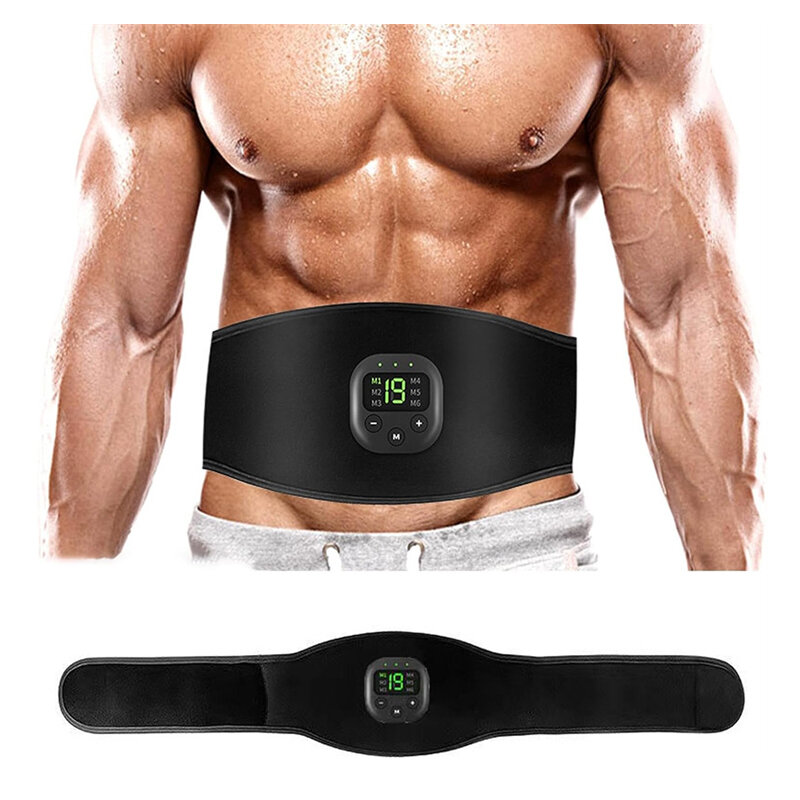 

New Electric ABS Abdominal Belt Smart Body Massager Lazy Muscle Training Fitness Equipment for Home Gym