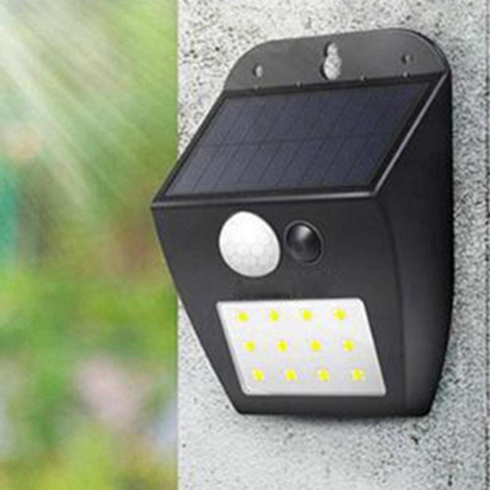 Zonne-energie 12 LED PIR Bewegingssensor Wandlamp Ourdoor Waterdichte Tuin Binnenplaats Beveiligings