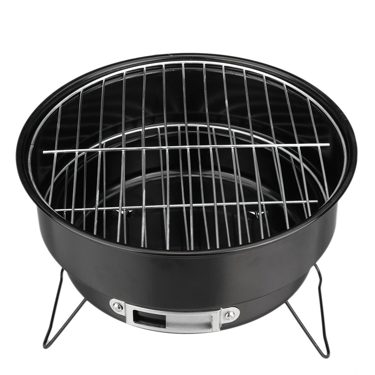 Ronde Barbecue Grill Opvouwbare RVS Grill Draagbare Outdoor Camping Barbecue Grill