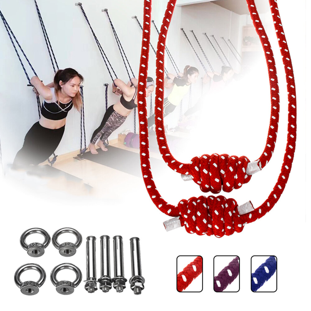 DT Aerial Anti-gravity Yoga Resistance Bands Set Fitness Training 3 Colors Optional