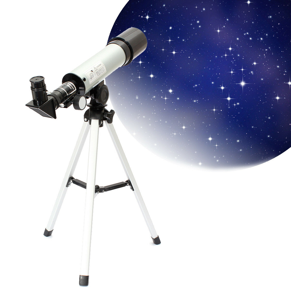 IPRee® F360 90X HD Refractive Astronomical Telescope Zoom Monocular Space Spotting High Magnification Telescope with 38cm Tripod