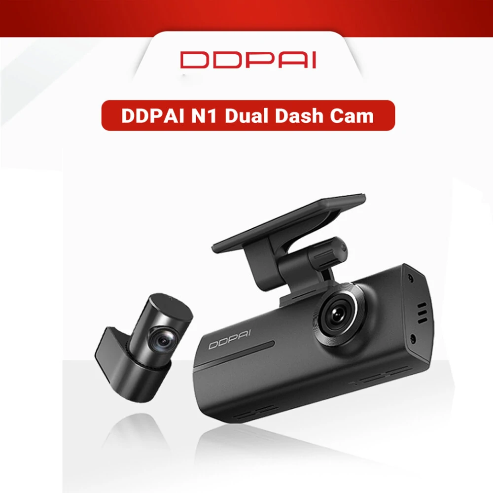 DDPAI N1 Dual – menetrögzítő elől és hátul