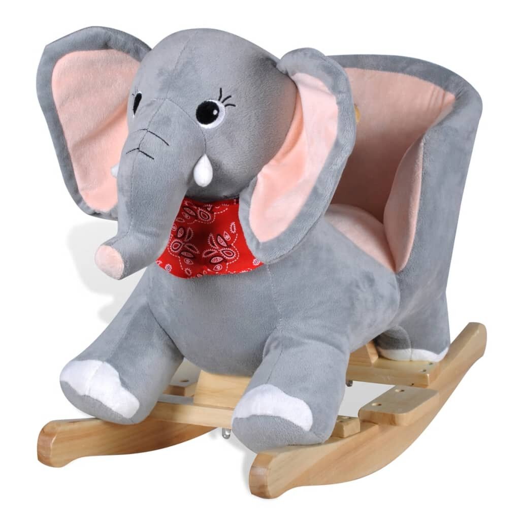 

[EU Direct] vidaXL 80072 Rocking Animal Elephant Kid Toy Bady Playing Car Swings