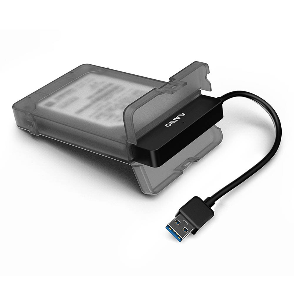 MAIWO K104 Tool-Free USB 3.0 SATA III Hard Drive Enclosures Transparent Hard Drive Case Box for 2.5i