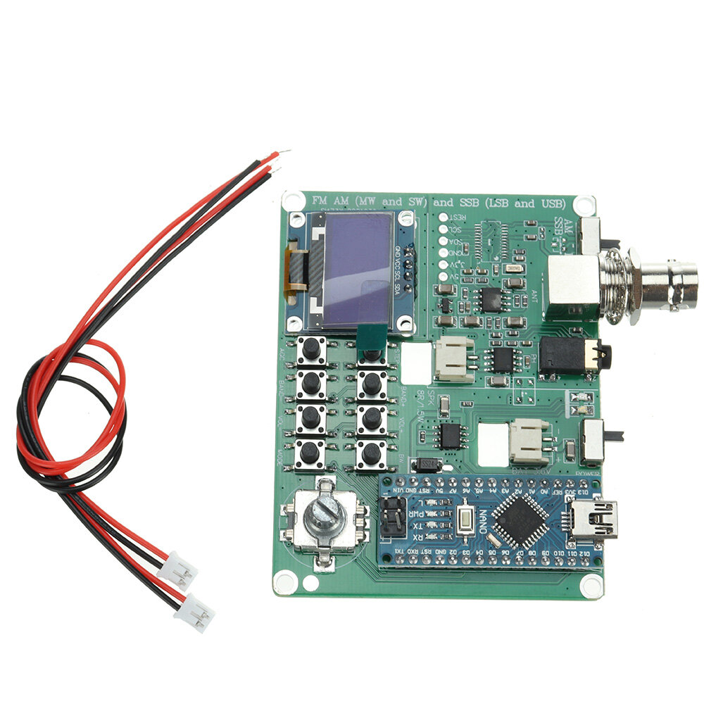 

SI4732 Full-band Radio Receiver Module Supports FM AM (MW and SW) SSB (LSB and USB) Finished Board Version