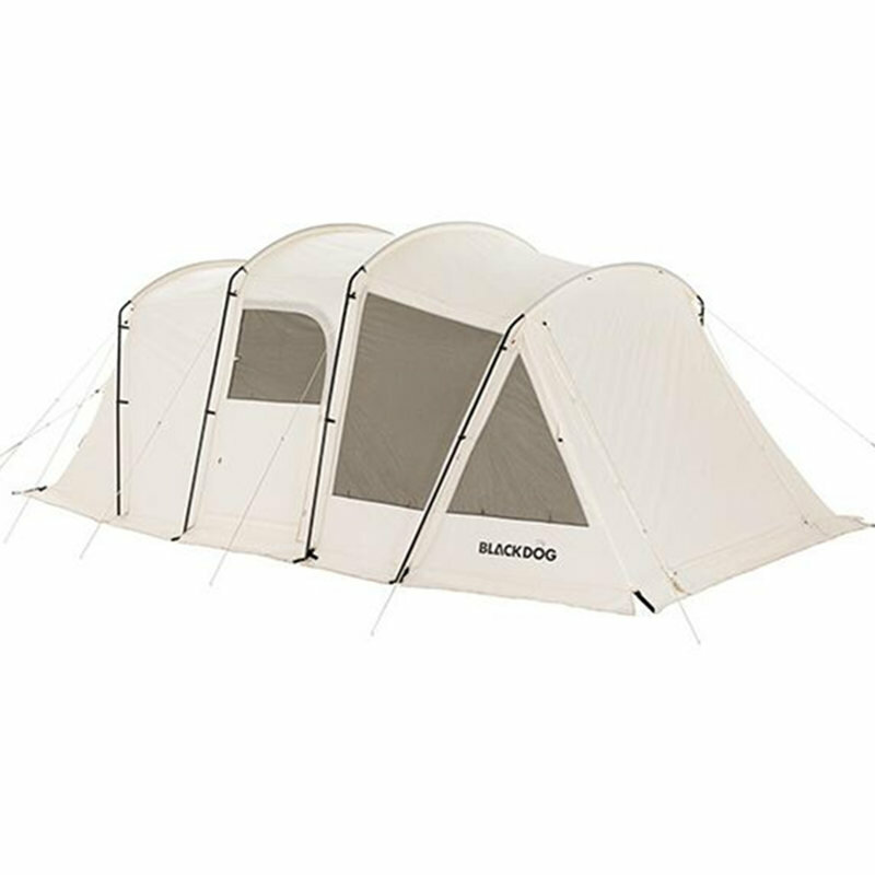 Blackdog?Camping?Tent?Dakrand?Katoen?Tunnel Tent Outdoor One Slaapkamer & One Woonkamer Leisure Zonw