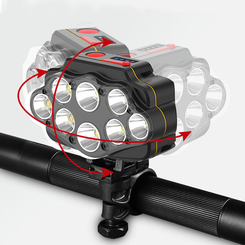 XANES? XPG 18650 4-modi Superheldere LED-fietskoplamp 360 ? verstelbare koplamp USB-opladen Lange op