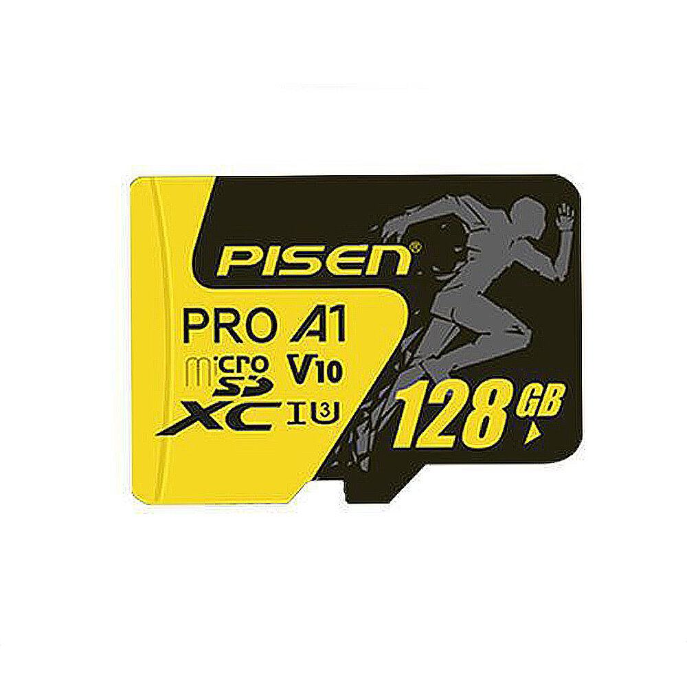 Pisen T1 Klasse 10 High Speed TF-geheugenkaart 32GB 64GB 128GB Micro SD-kaart Flash Card Smart Card 