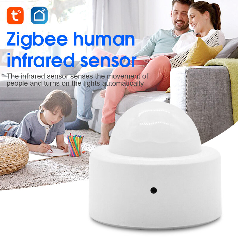 

Tuya Zigbe Human Motion Sensor Smart Home PIR Motion Sensor Detector Home Security Smart Life Works with Alexa Google Ho