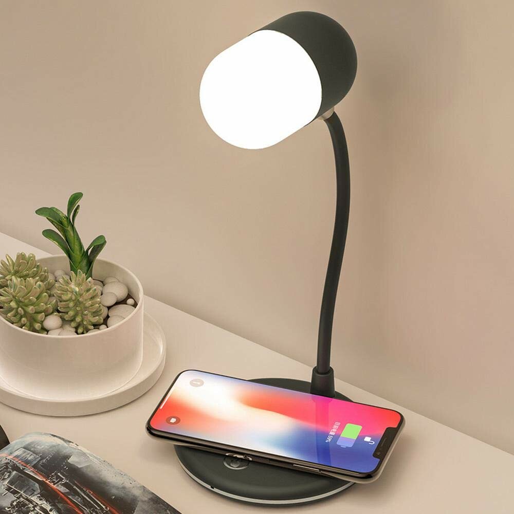 Bakeey 3-in-1 bluetooth Speaker Wireless Charger Dimmable Touch Switch Control Table Desktop LED Lam