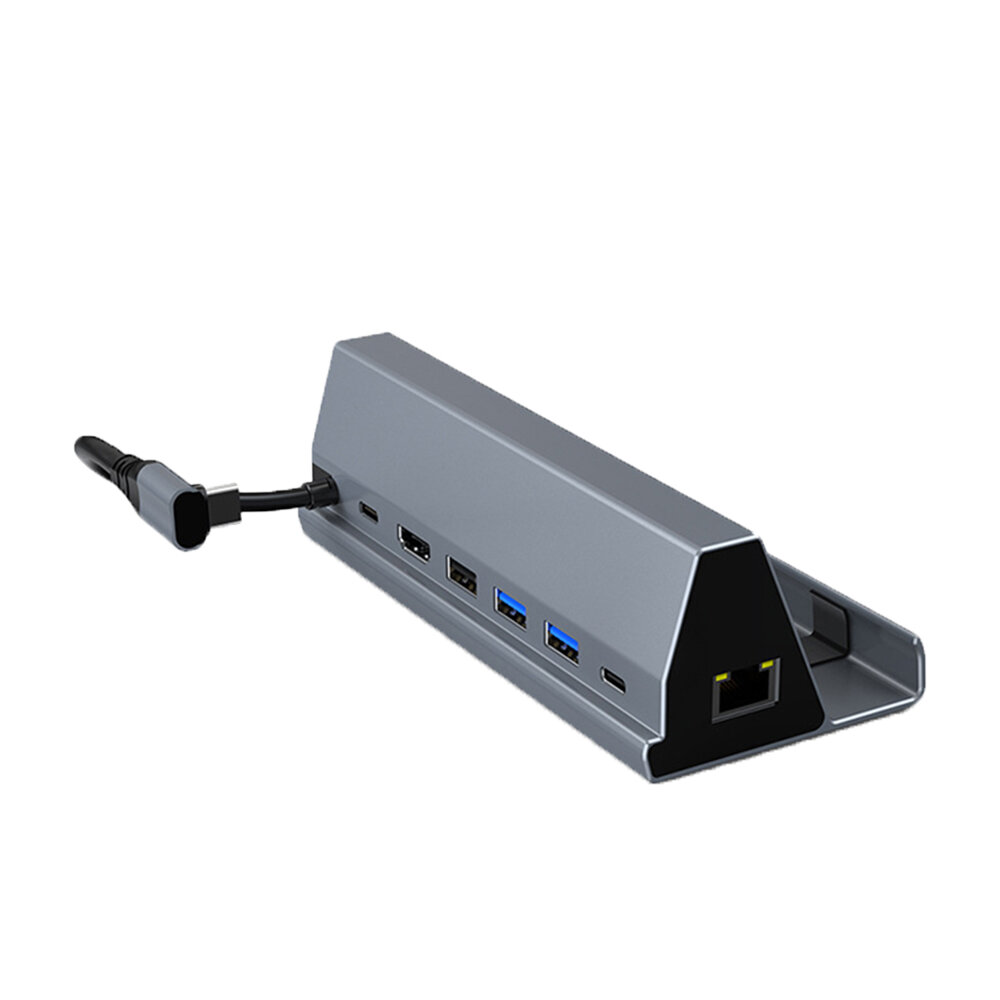 

Сивэй 7 в 1 Тип-C Док-станция USB2.0 5 Гбит/с USB3.0*2 USB-C Data PD100W 4K HDMI 1000 Мбит/с RJ45 USB-C Кронштейн подста