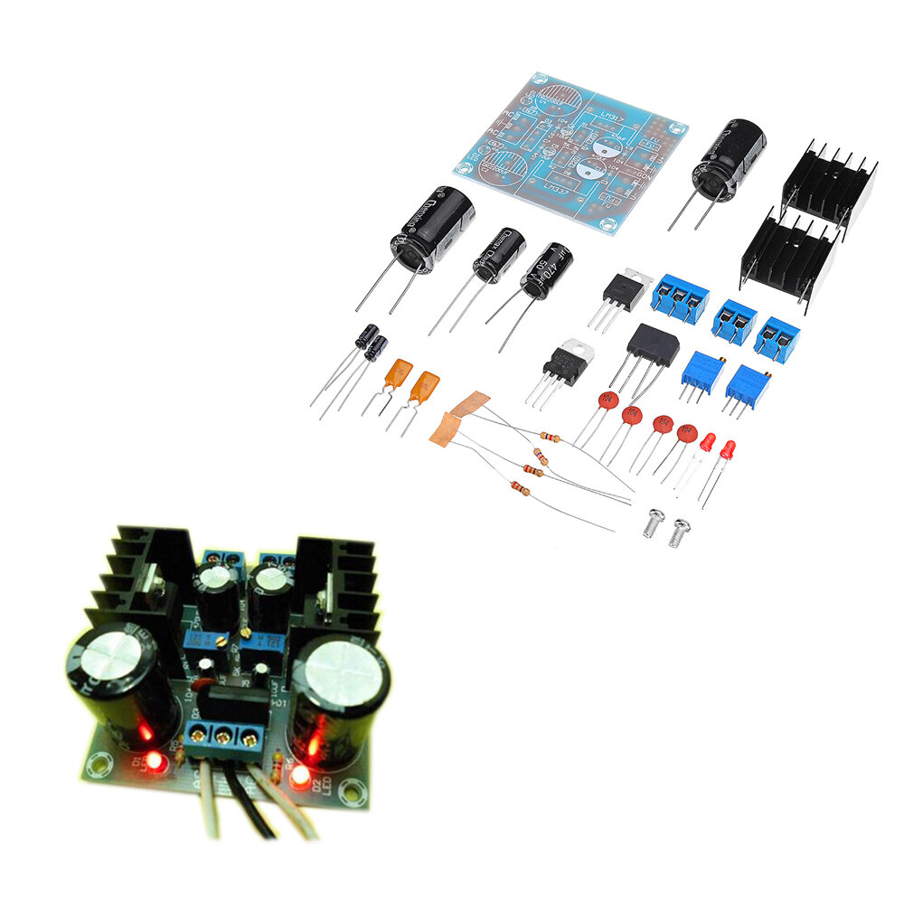 DIY LM317+LM337 Negative Dual Power Adjustable Kit Power Supply Module Board Electronic Component