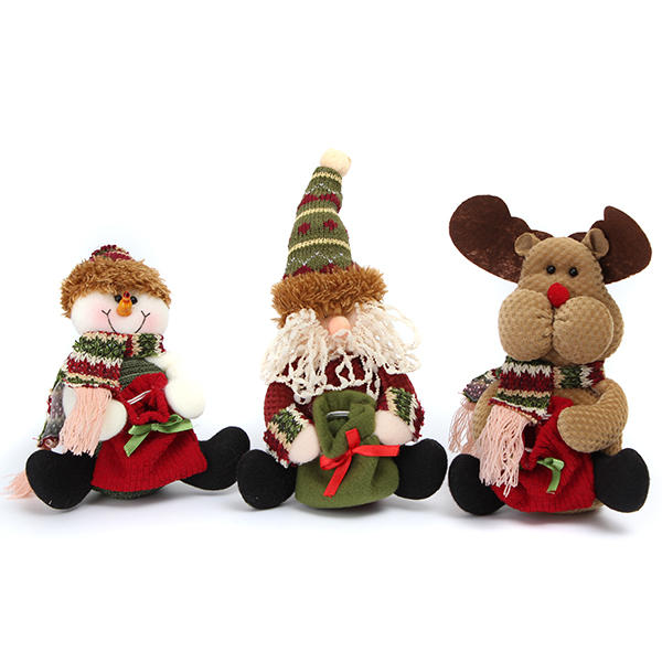Christmas Decoration Santa Snowman Elk Pattern Pedant Ornament Gift