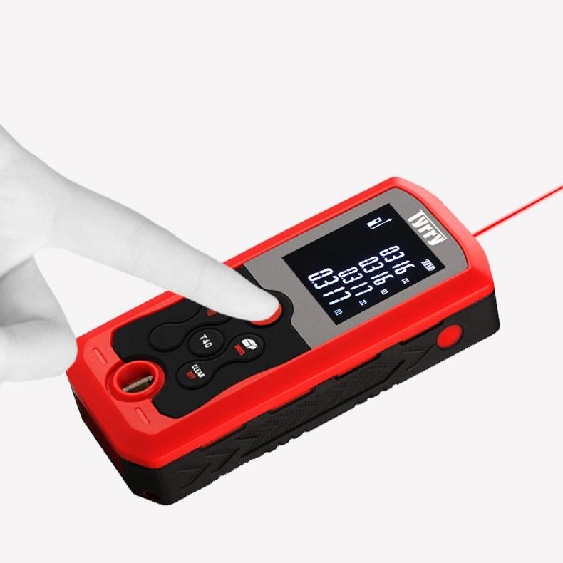 

LDM-T40 40M Laser Distance Meter Rangefinders 0.3S Measurement Time Area/Volume/Continuous Measurement Mute Setting Fall