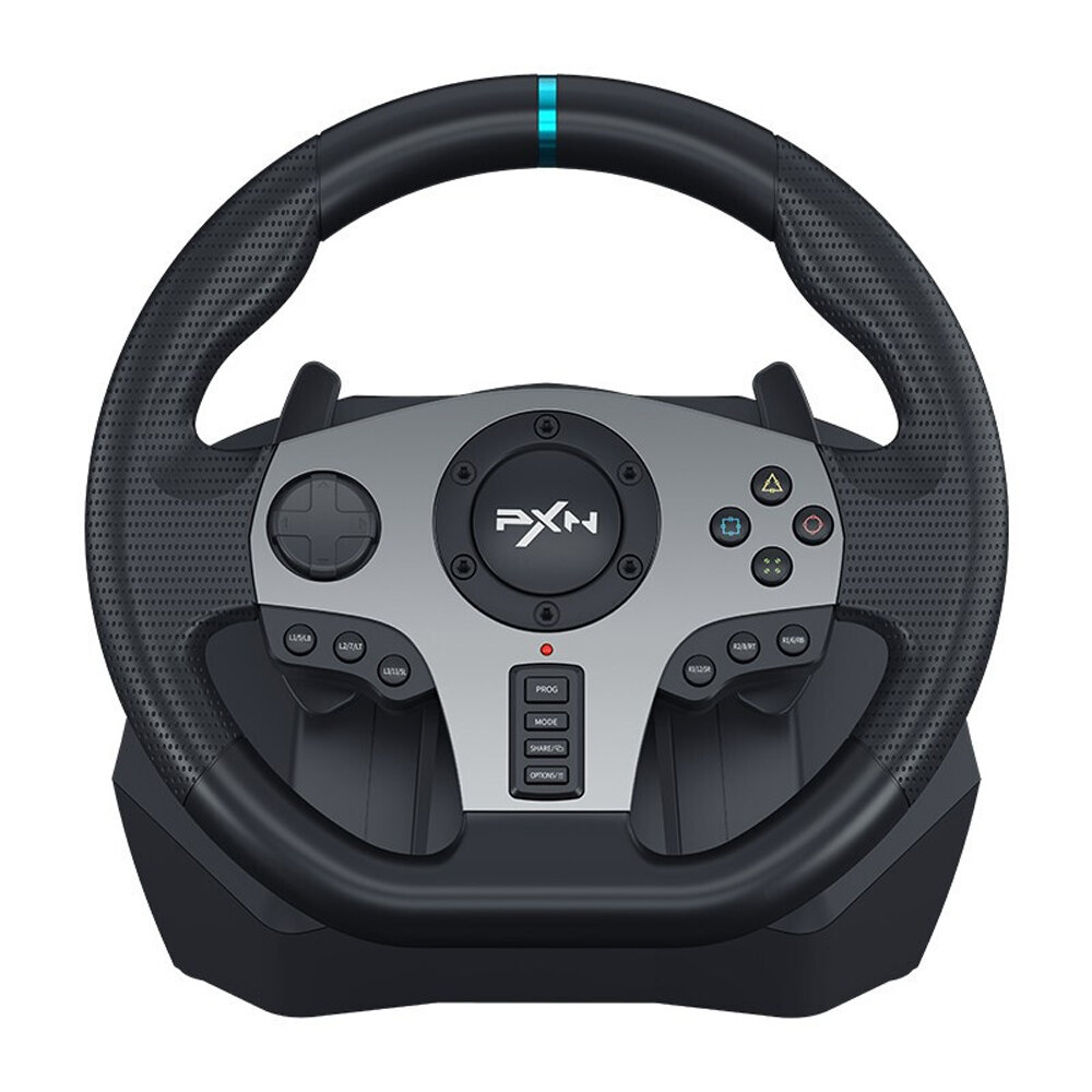 Pxn pxn-v9 gaming steering wheel pedal vibration racing wheel 900° rotation game controller for xbox one 360 pc ps 3 4 for nintendo switch