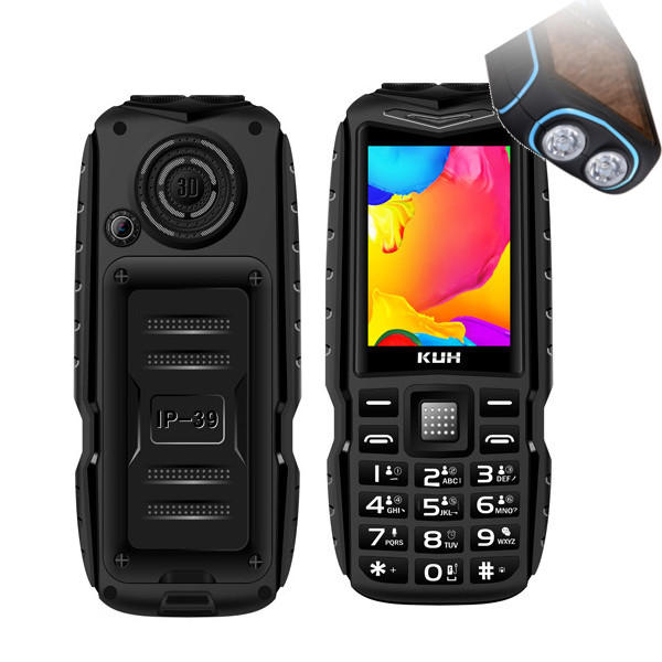 

KUH T3 2,4 "4000mAh Двойной фонарик Bluetooth Внешний аккумулятор Dual Сим-карты Прочный телефон особенность