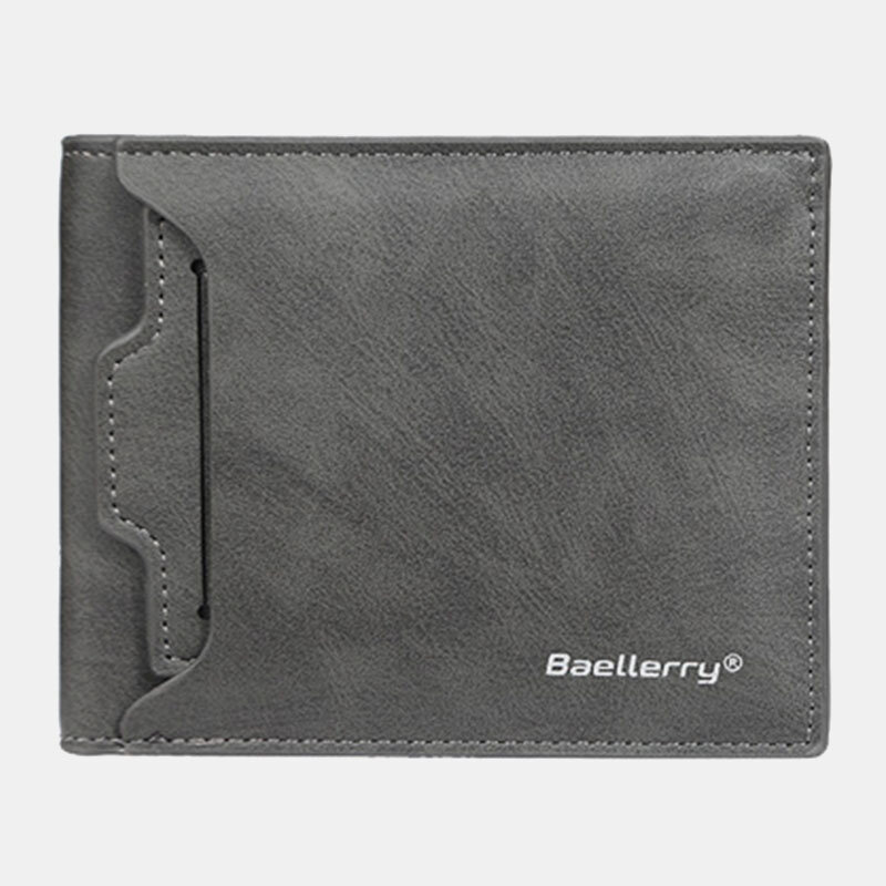 

Baellerry Men PU Leather Multi-card Slot Casual Thin Money Clip Card Holder Wallet